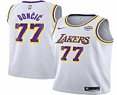 Men's Los Angeles Lakers #77 Luka Doncic White 2025 Association Edition Stitched Jersey Dzhi,baseball caps,new era cap wholesale,wholesale hats